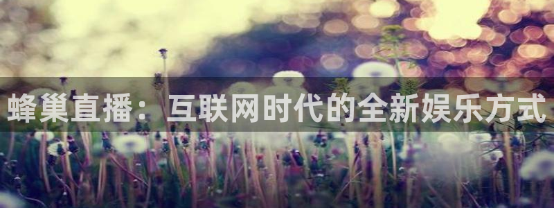 雨燕足球比赛直播网：蜂巢直播：互联网时代的全新娱乐方式