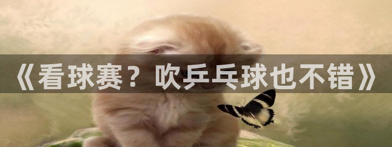 《看球赛？吹乒乓球也不错》